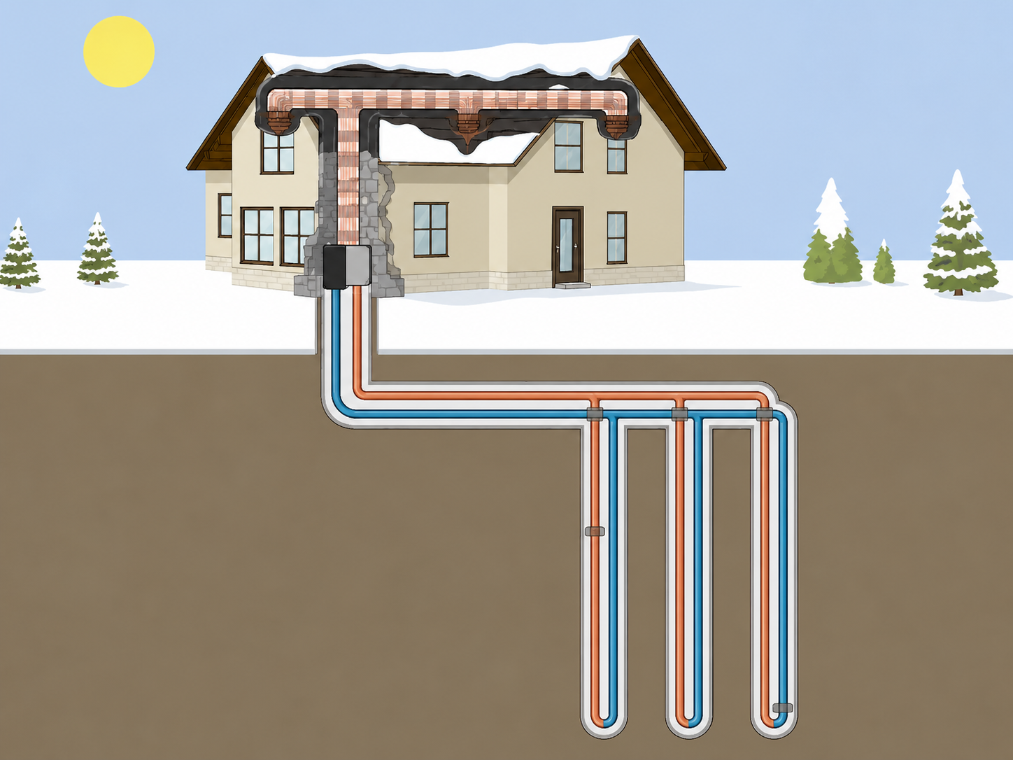 Vertical loop field diagram